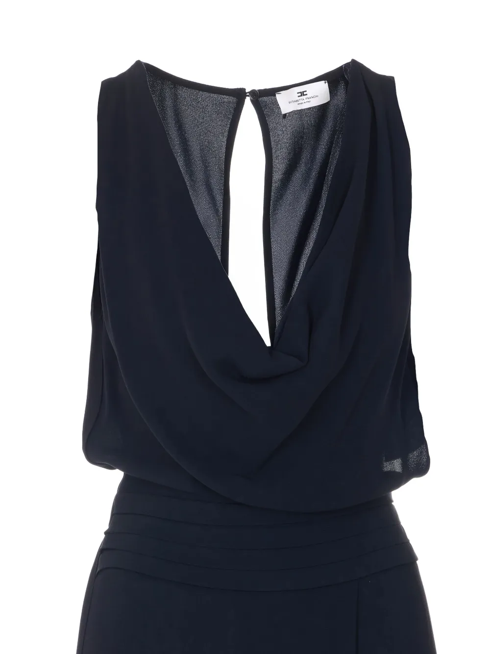 Elisabetta Franchi Mouwloze midi-jurk Blauw