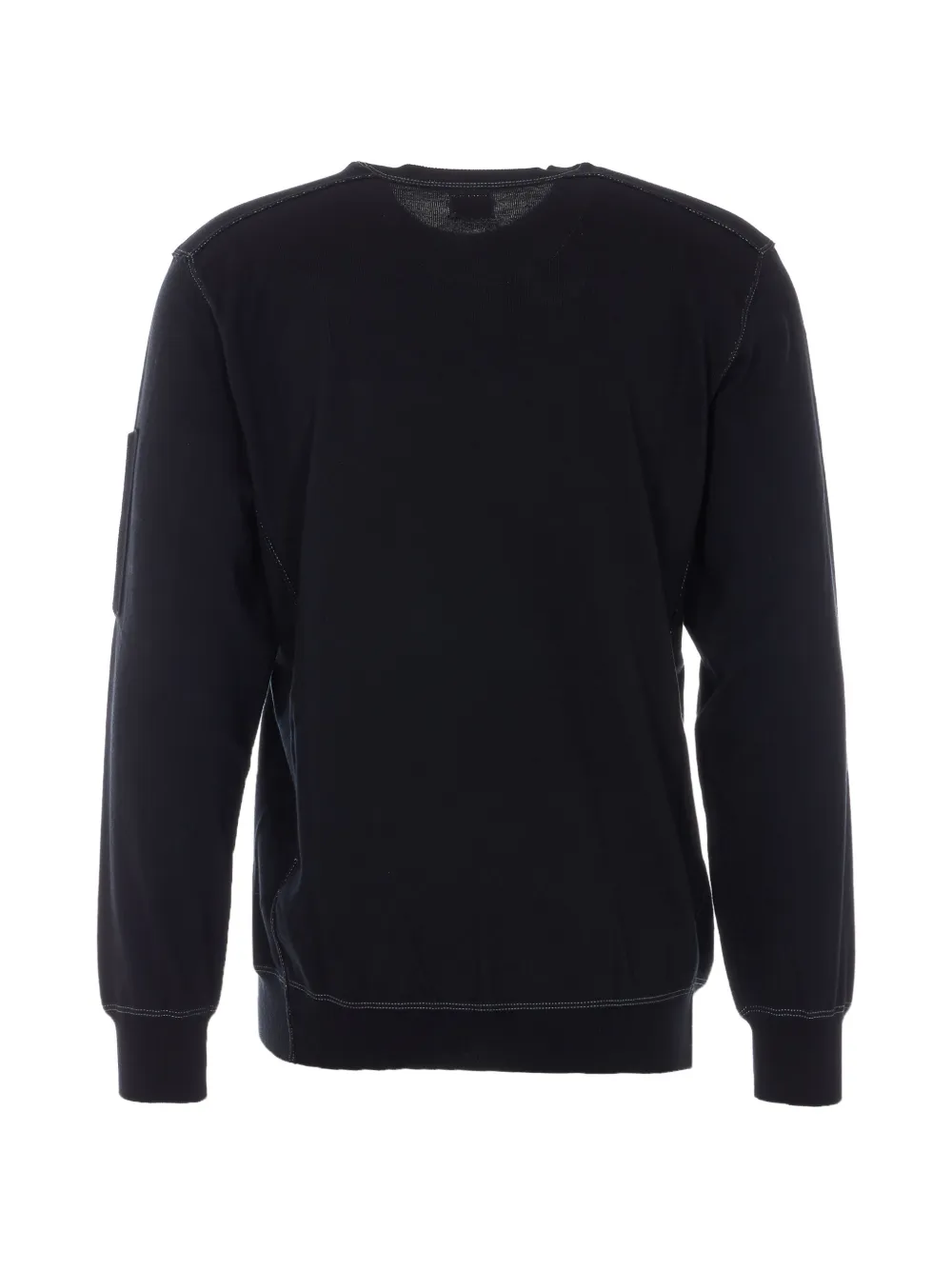 C.P. Company logo-patch crew-neck sweater - Zwart