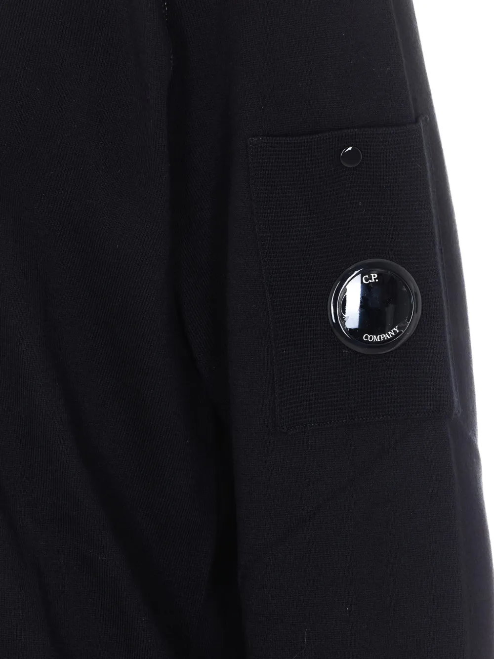 C.P. Company Sweater met logopatch Zwart