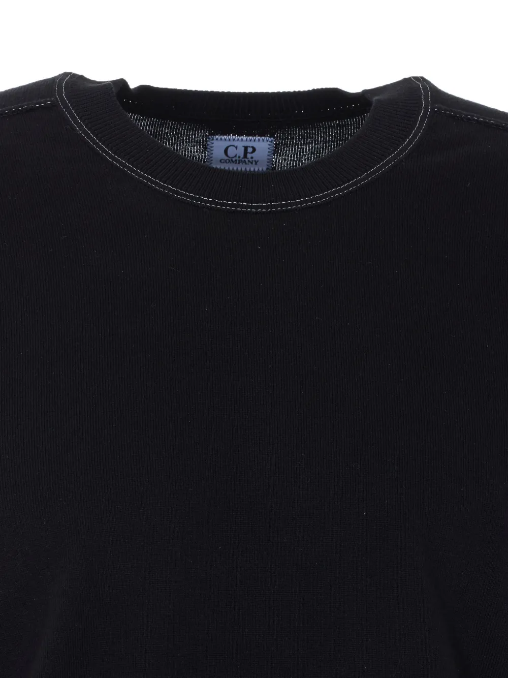 C.P. Company Sweater met logopatch Zwart