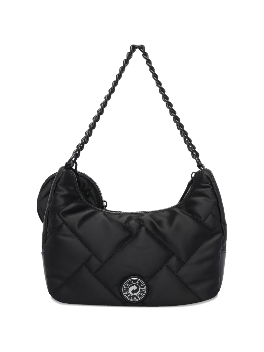 Kurt Geiger London Drench quilted shoulder bag - Zwart