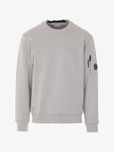 C.P. Company diagonal raised fleece crewneck Lens sweatshirt