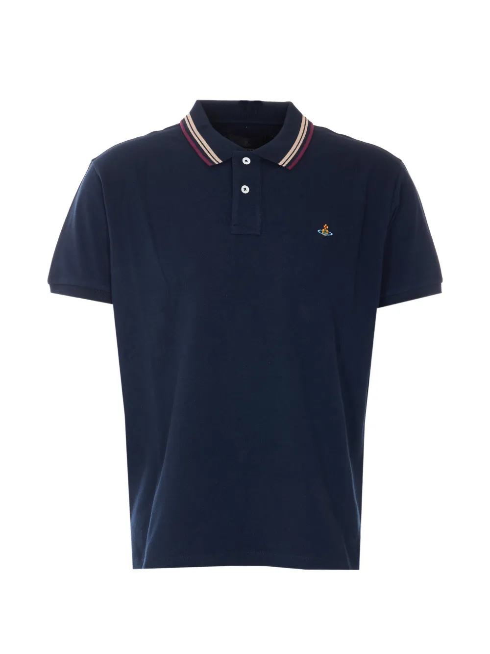 Vivienne Westwood Orb-embroidered polo shirt - Blu