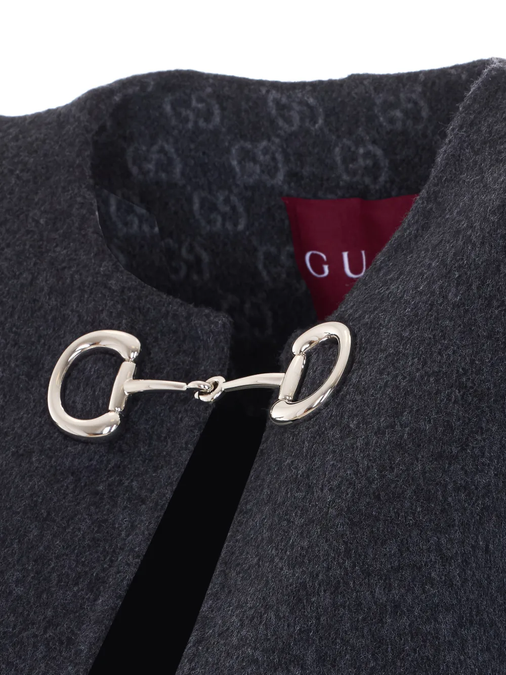  Gucci Horsebit-closure Cape - Grey 