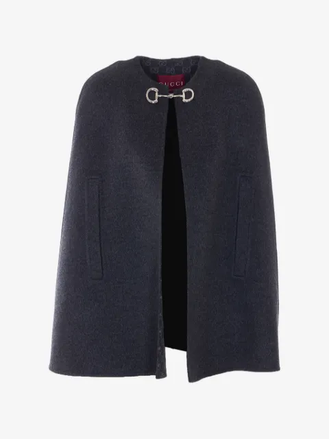 Gucci Horsebit wool cape