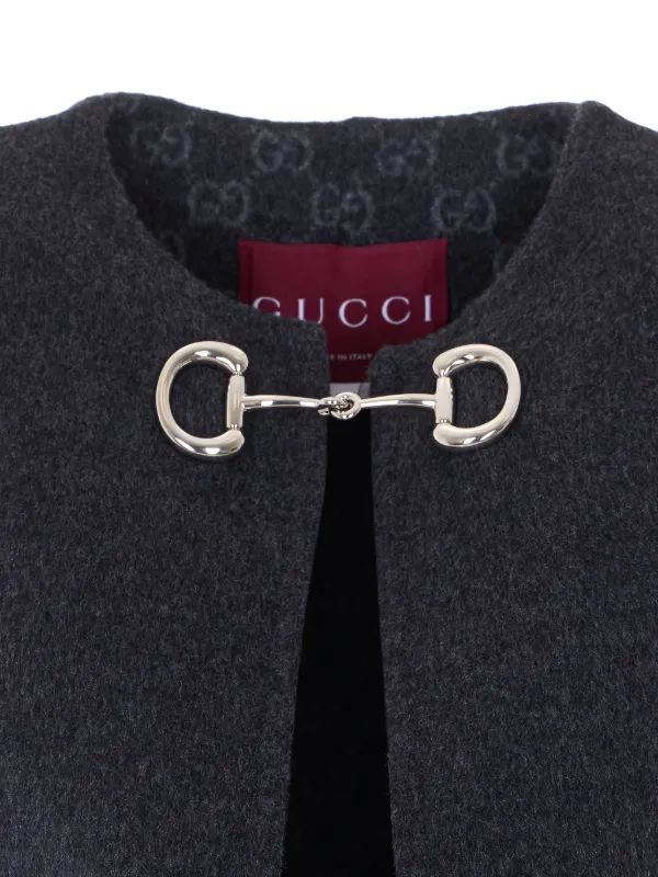 Gucci ホースビット ケープ | グレー | FARFETCH JP