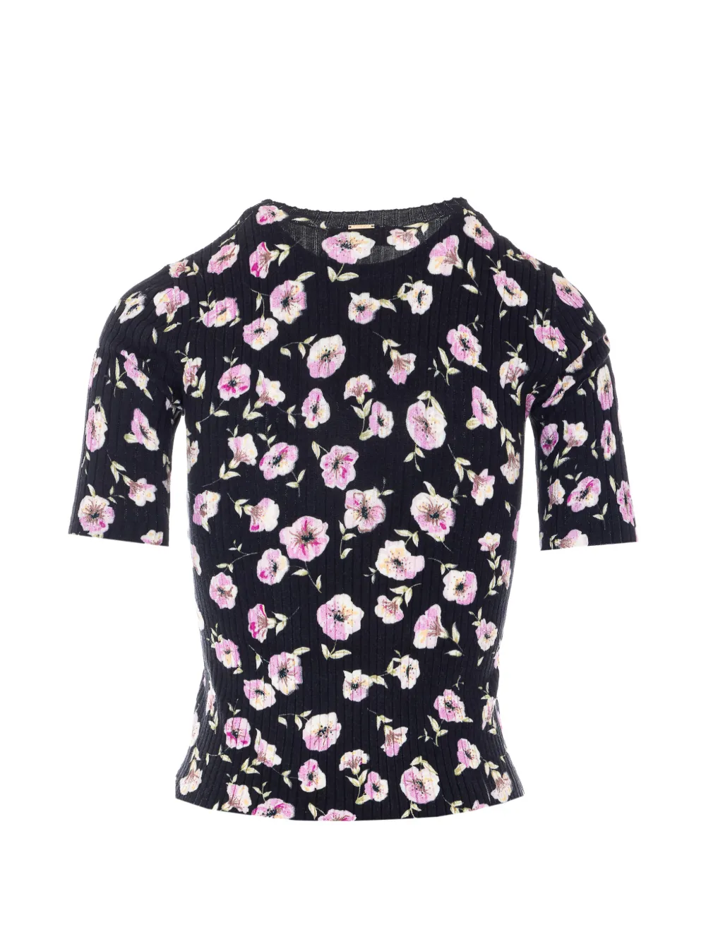 TWINSET T-shirt met bloemenprint Zwart