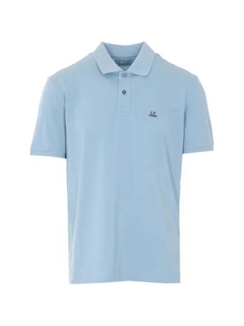 C.P. Company logo-detail polo shirt
