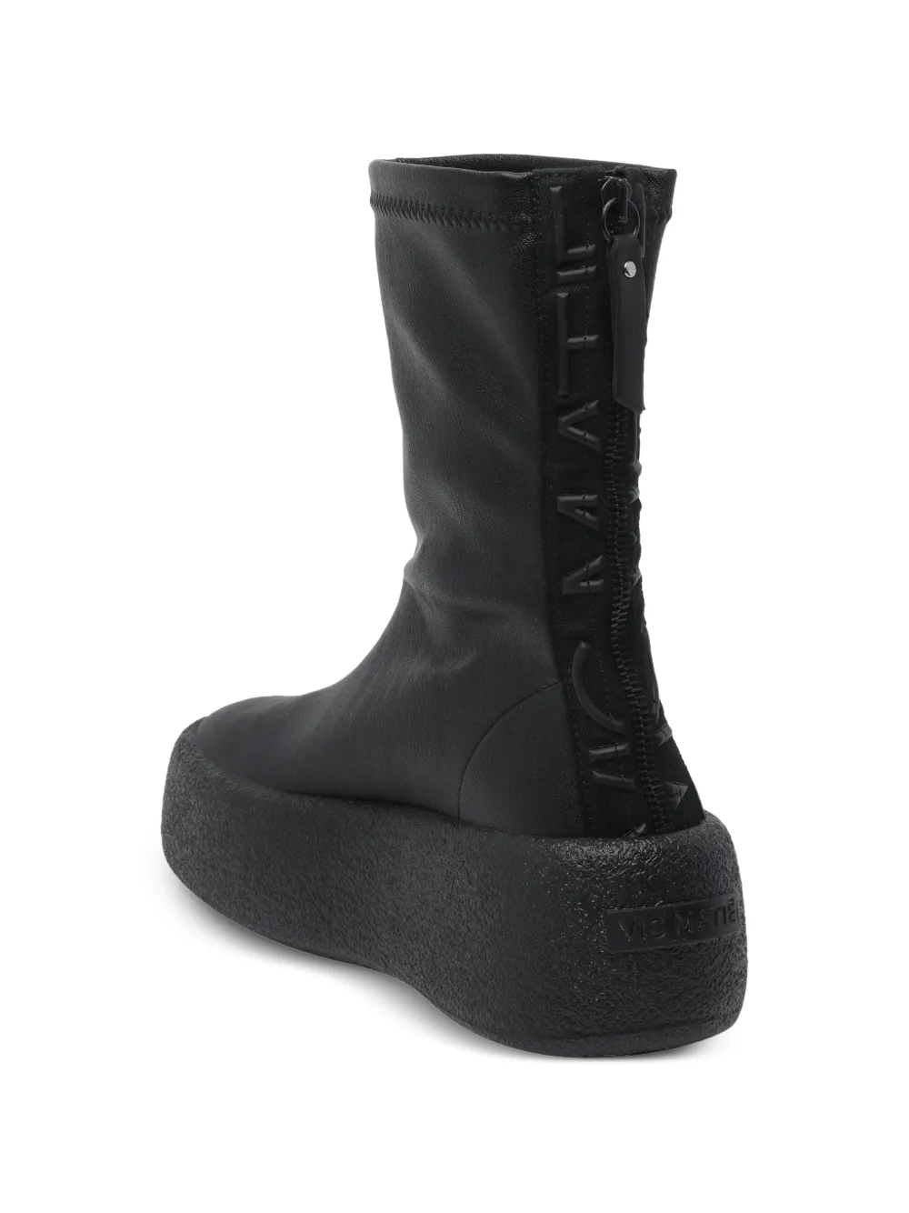 Vic Matie Enkellaarzen met ronde neus Zwart