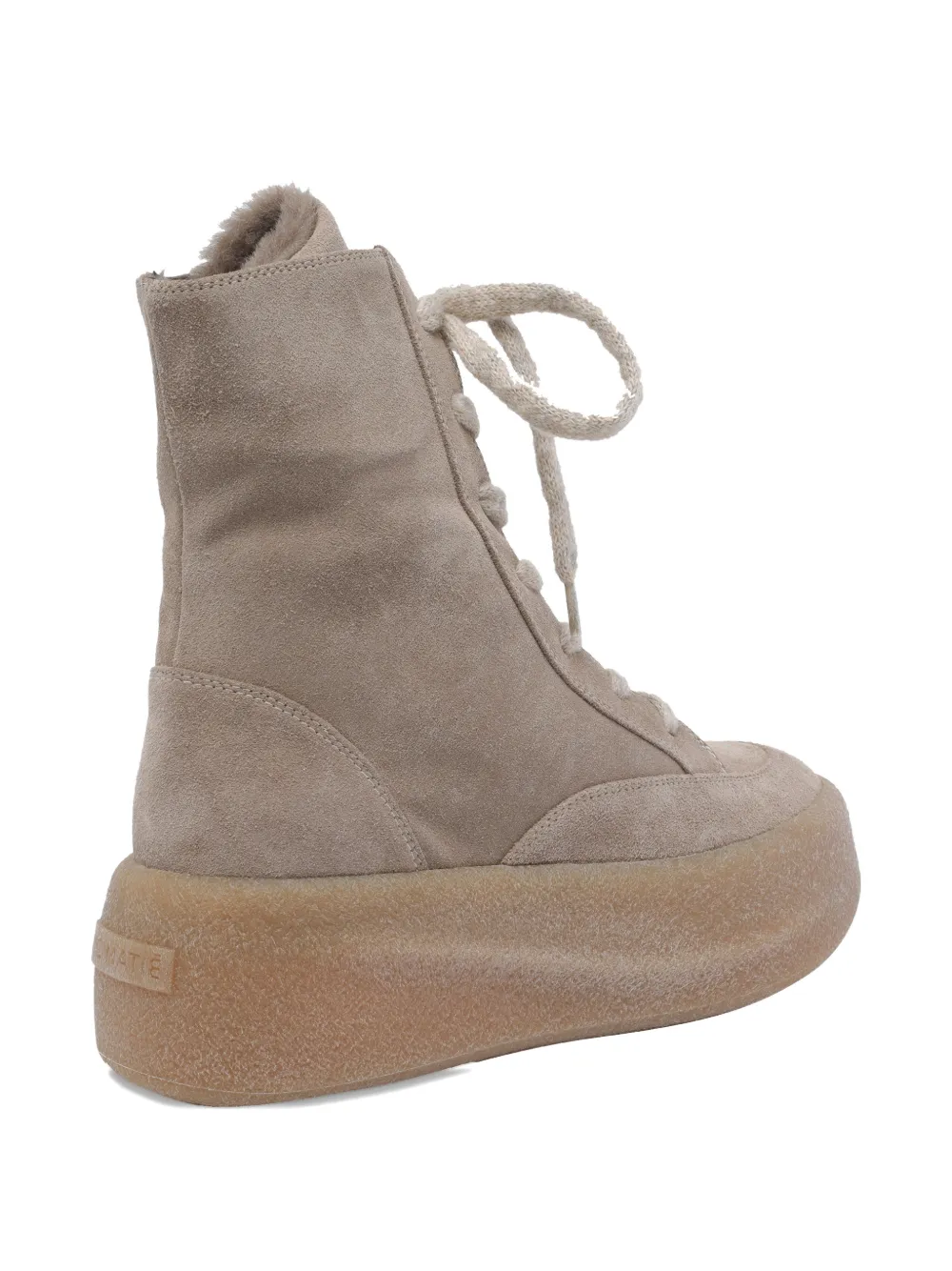 Vic Matie round-toe lace-up boots Beige