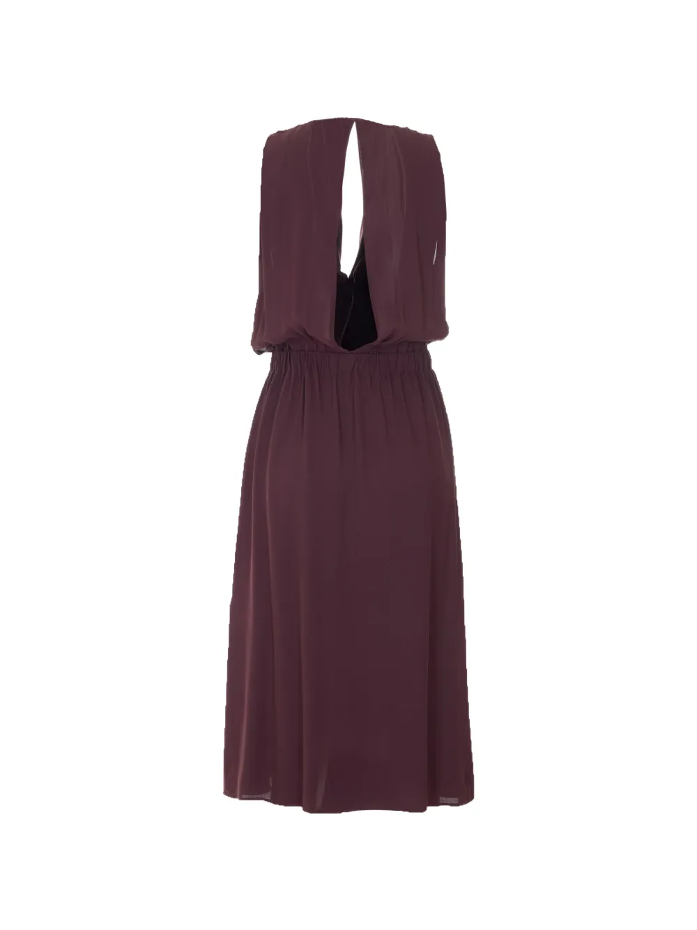 Elisabetta Franchi Uitgesneden midi-jurk Paars