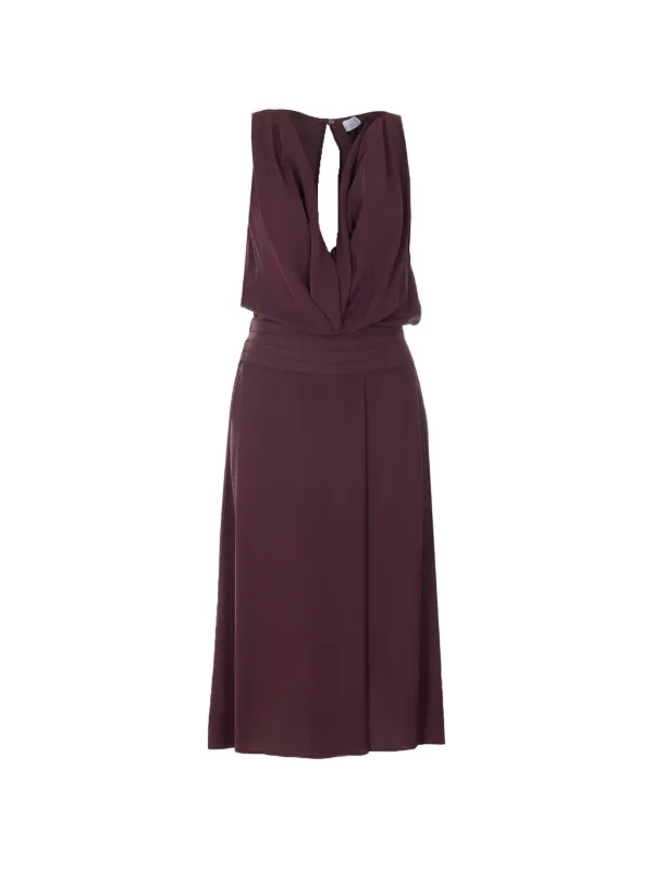 elisabetta franchi purple dress Elisabetta Franchi Stretch Cotton Bustier Dress