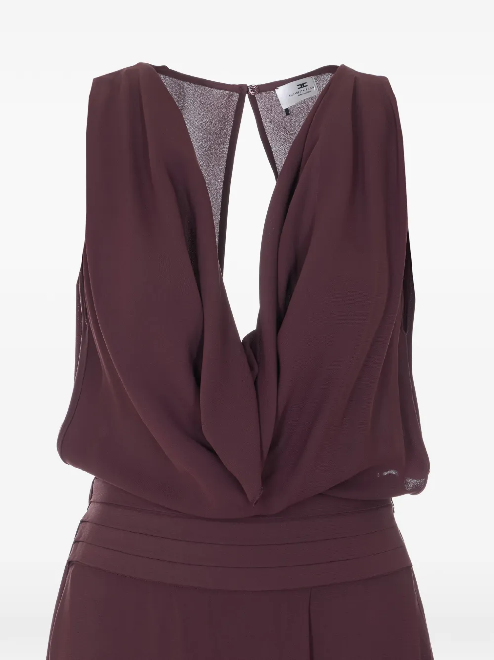 Elisabetta Franchi cutout midi dress - Paars