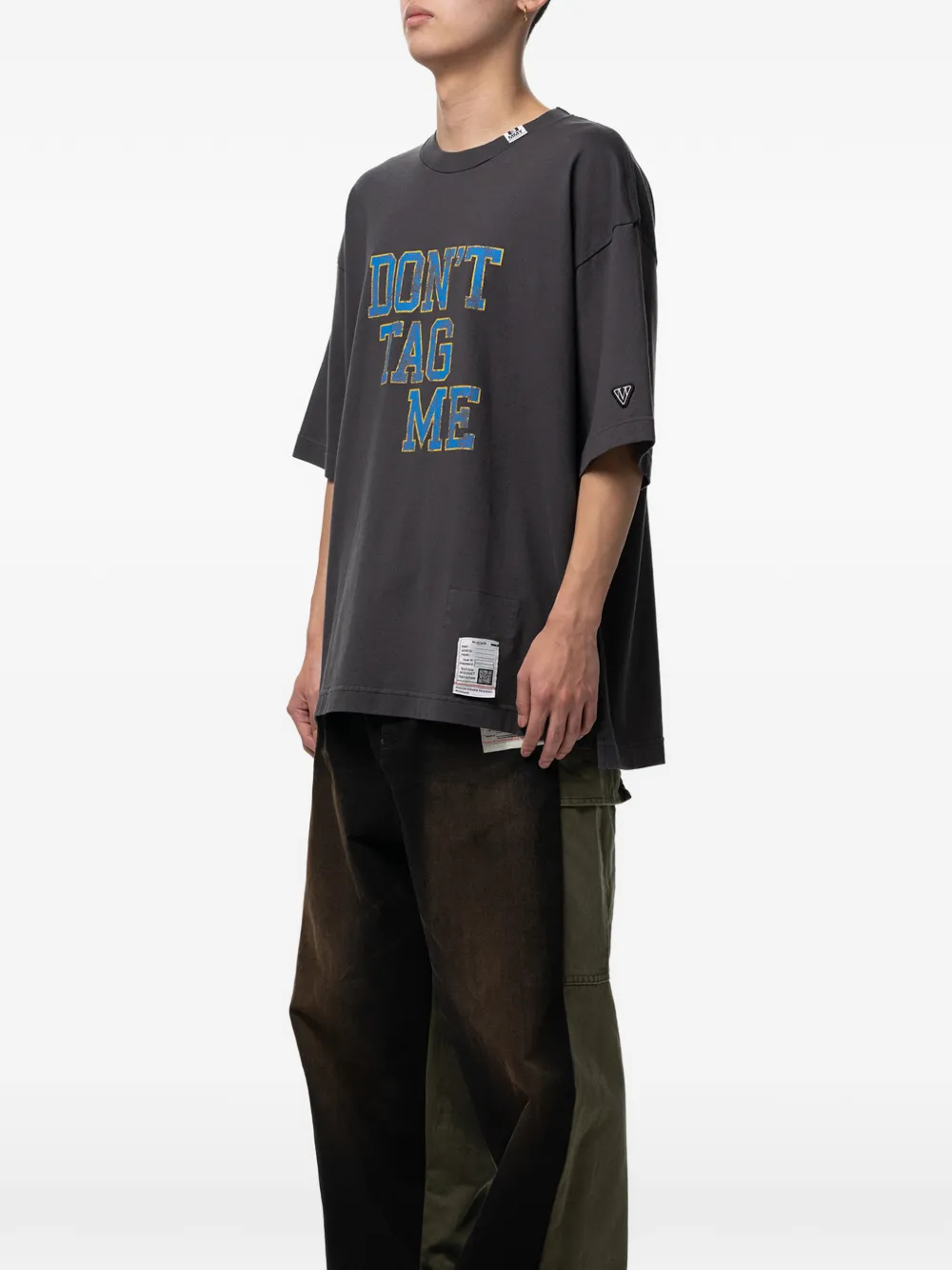 Maison MIHARA YASUHIRO Don't Tag Me T-shirt Grijs