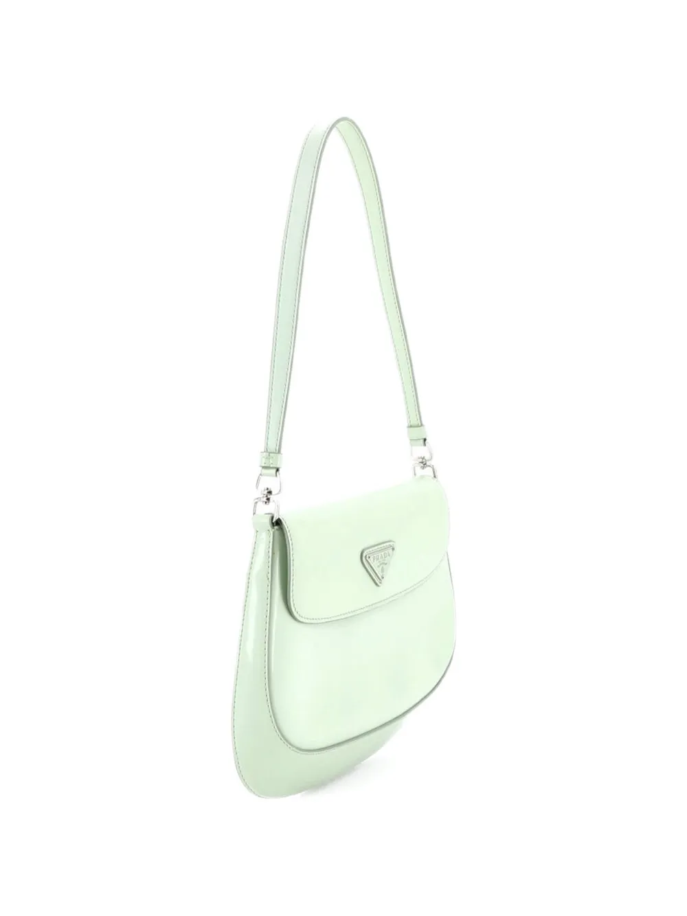Cleo Flap Shoulder Bag Spazzolato Leather Small Hobo Bag