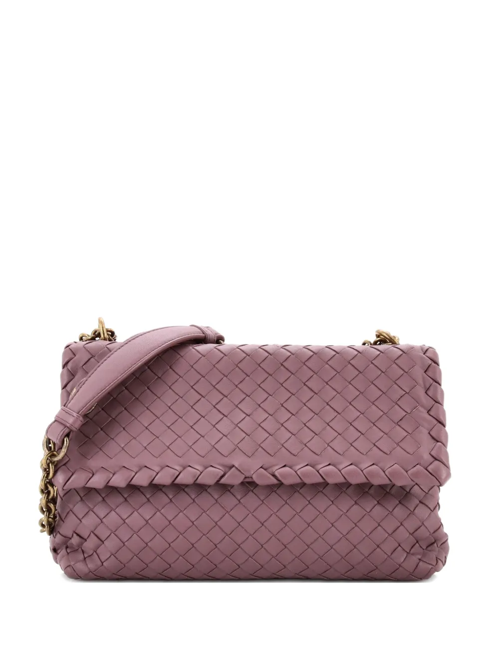 Bottega Veneta Pre-Owned Olimpia Intrecciato Nappa Small crossbody bag - Viola