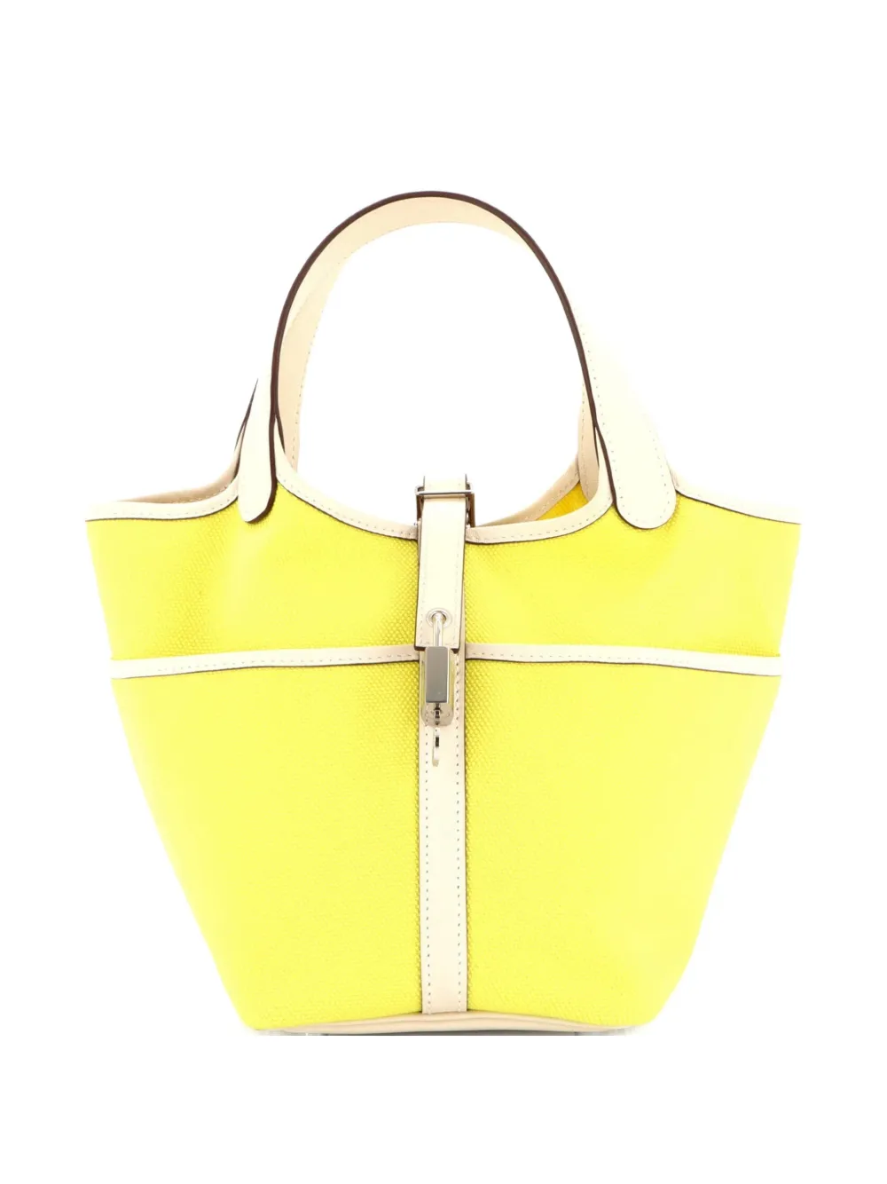 Hermès Pre-Owned Cargo Picotin Lock Bag Canvas and Swift PM bucket bag - Toni neutri