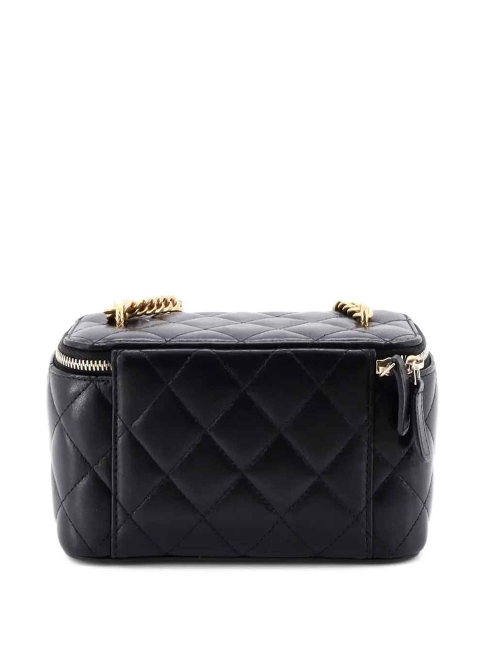 CHANEL Pre-Owned All Slide Long Vanity Case With Chain Quilted