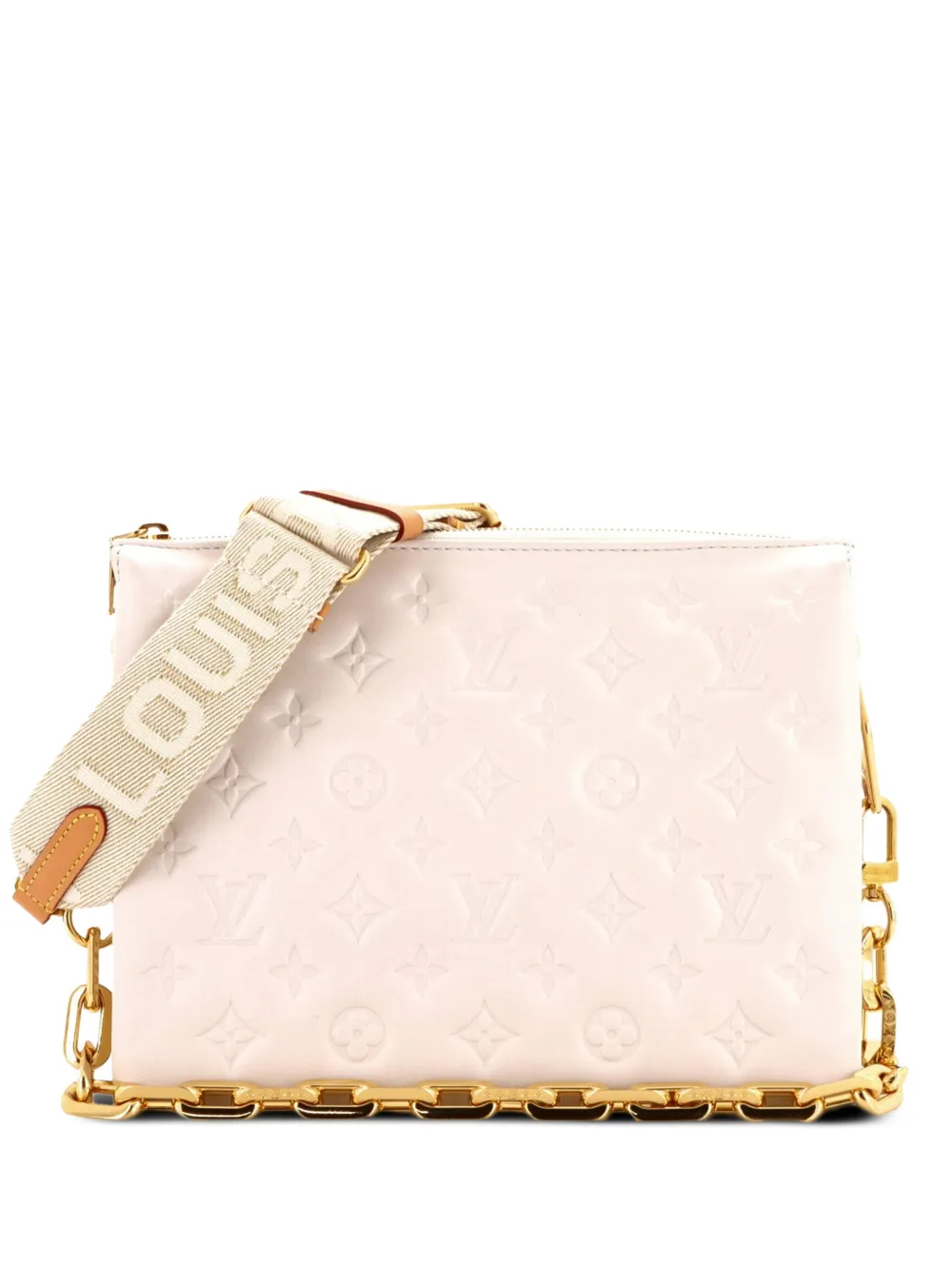 Louis Vuitton Pre-Owned Coussin Bag Monogram Embossed Lambskin PM crossbody bag - Weiß