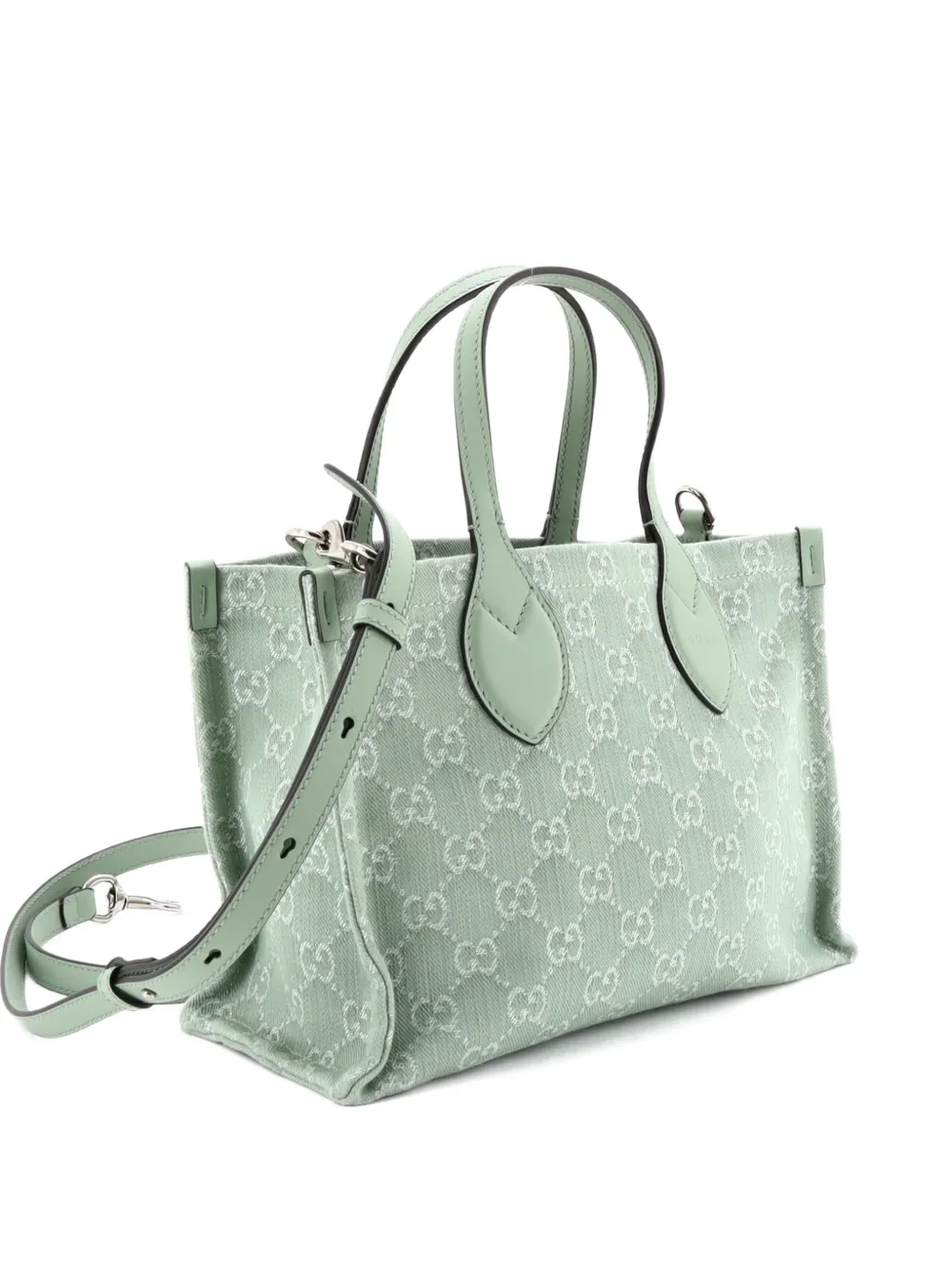 Gucci Pre-Owned Ophidia Shopper GG Denim Medium tote bag - Verde