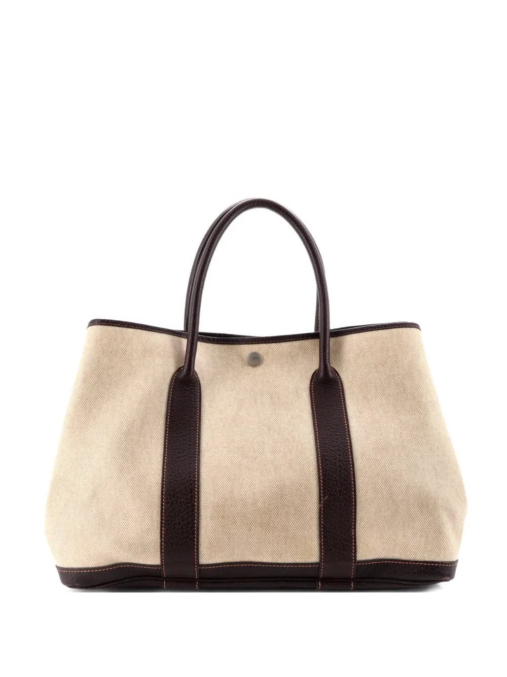 Hermès Pre-Owned Garden Party Toile and Leather 36 tote bag - Marrone