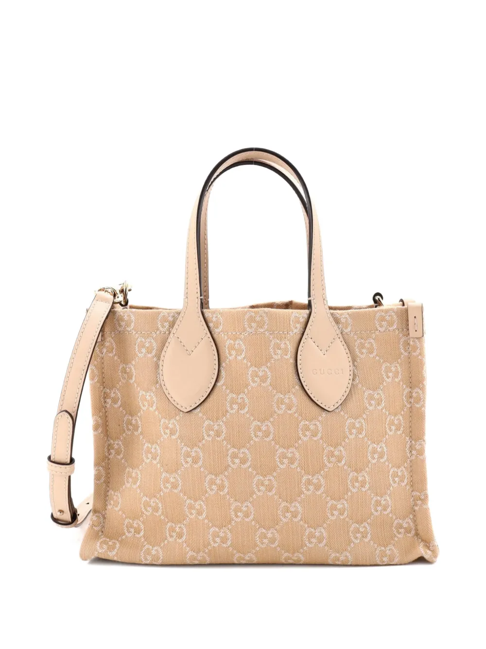 Gucci Pre-Owned Ophidia Shopper GG Denim Medium tote bag - Marrone