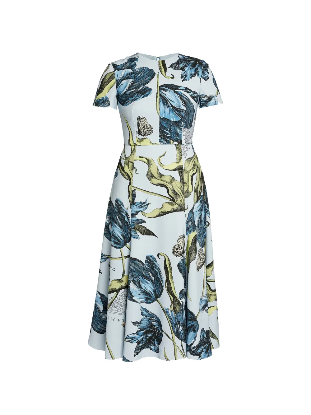 ERDEM floral midi dress - Blu