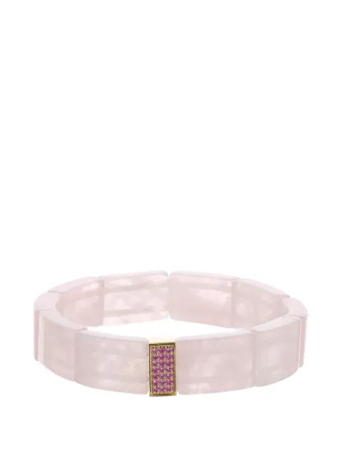 Sydney Evan pink sapphire rose quartz bracelet