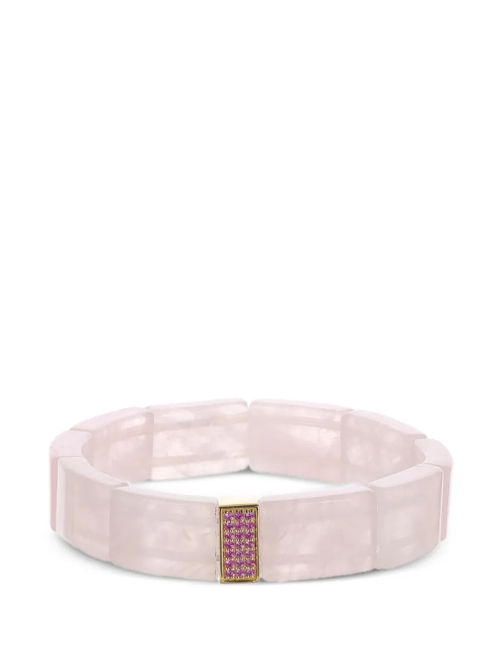 Sydney Evan pink sapphire rose quartz bracelet - Rosa