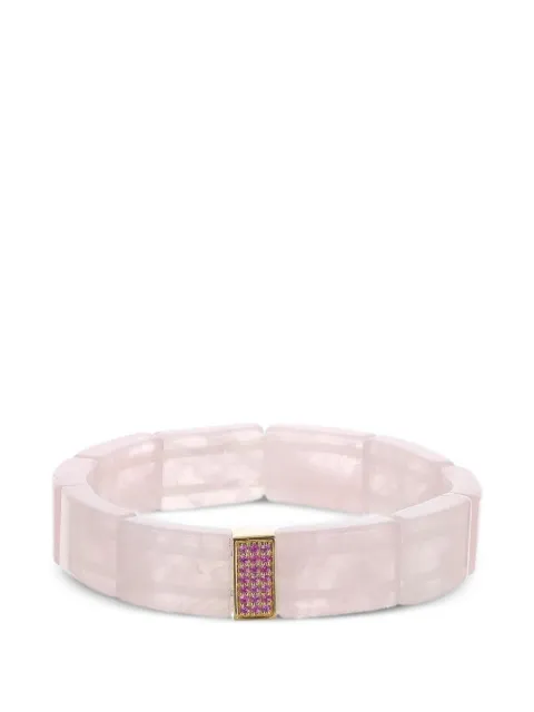 Sydney Evan pink sapphire rose quartz bracelet