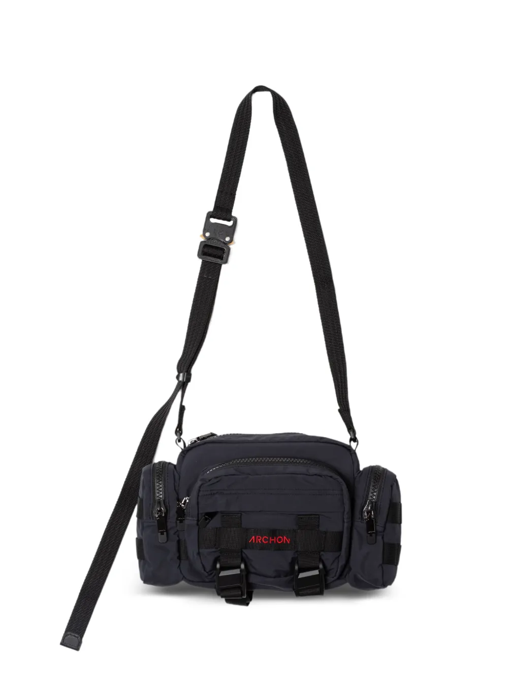 Makavelic zip-fastening shoulder bag - Nero