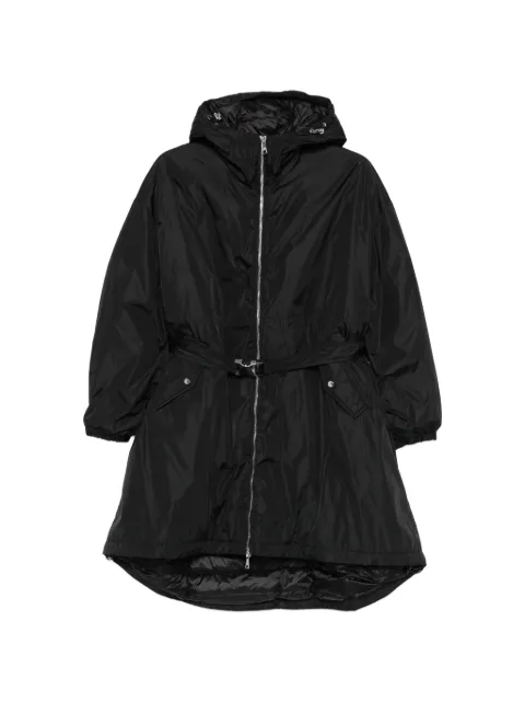 Add belted parka coat