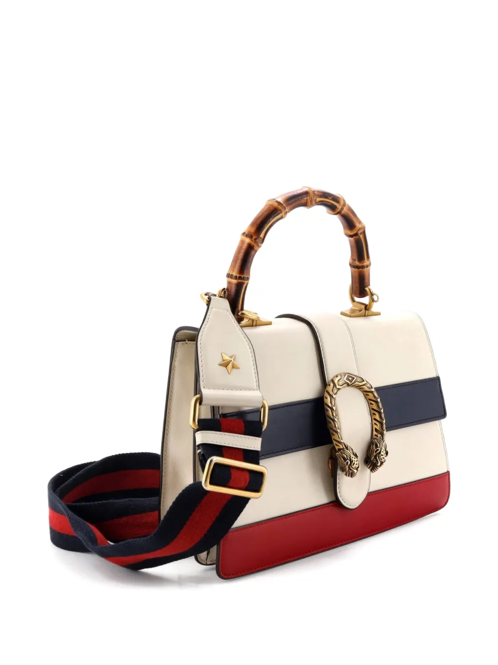 Dionysus Bamboo Top Handle Bag Leather Medium Satchel