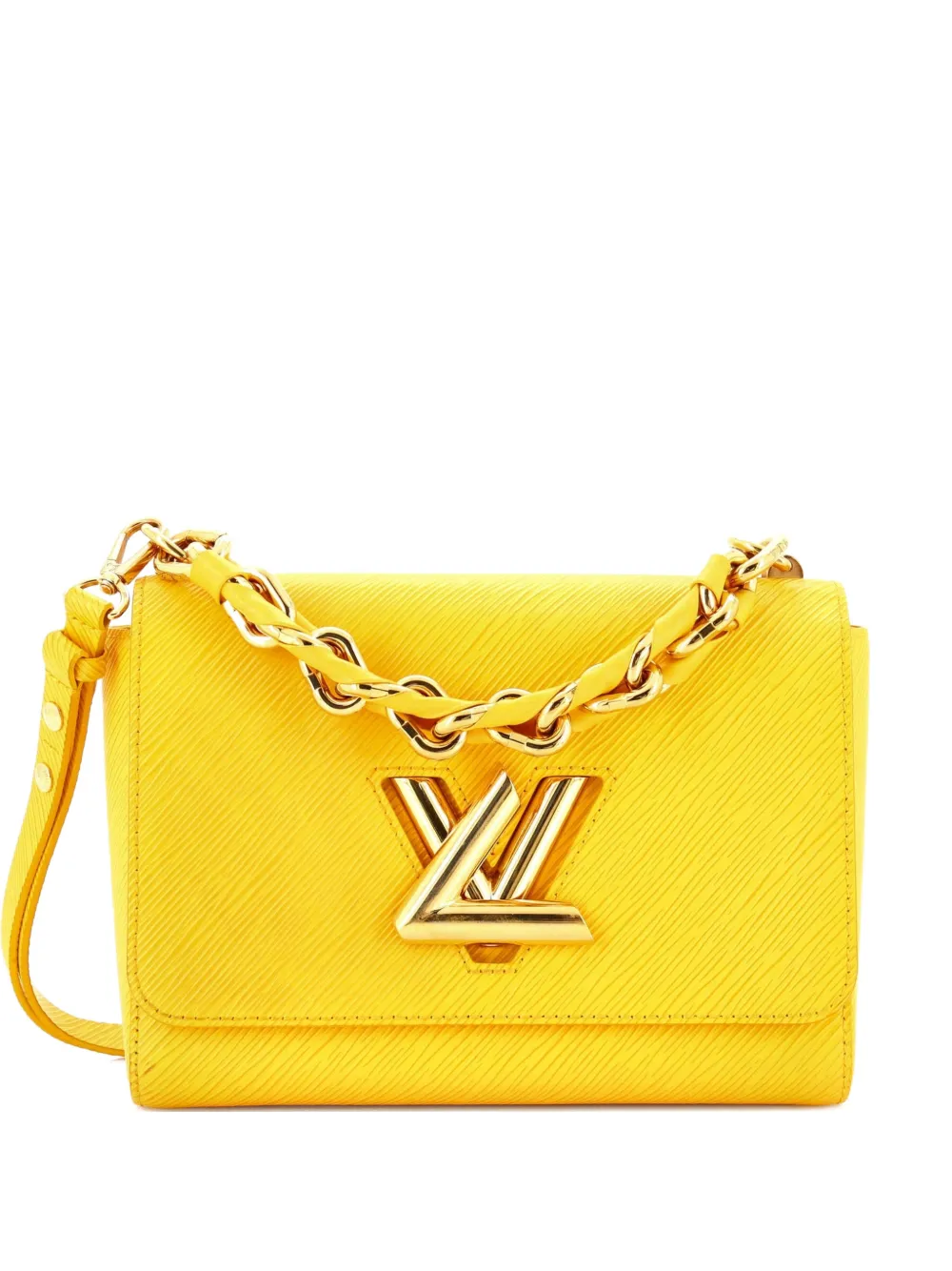 Louis Vuitton Pre-Owned Braided Handle Twist Bag Epi Leather MM crossbody bag - Gelb