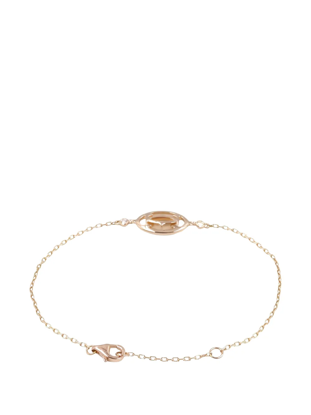  Cartier 2010s Double C Logo Diamond Bracelet - Pink 