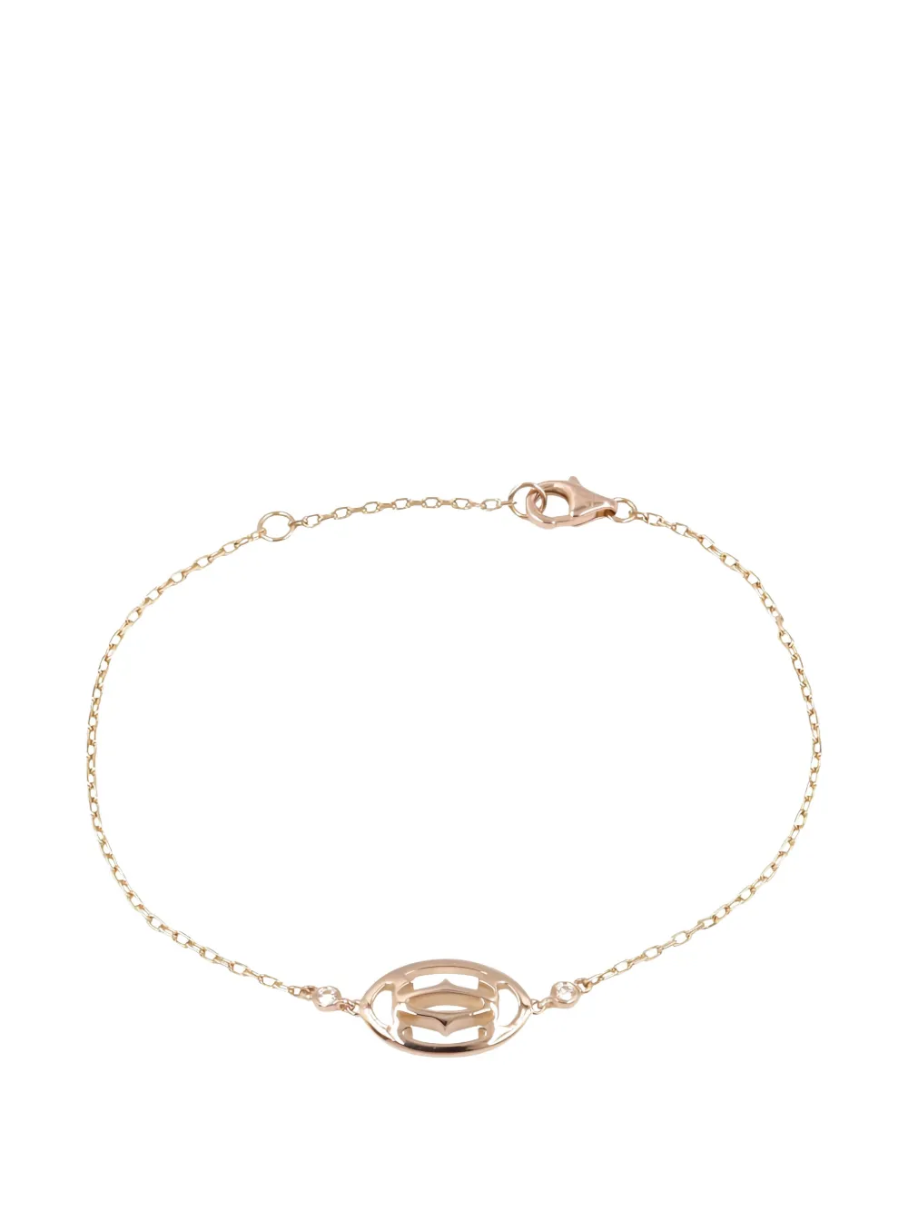 Cartier 2010s Double C logo diamond bracelet - Rosa