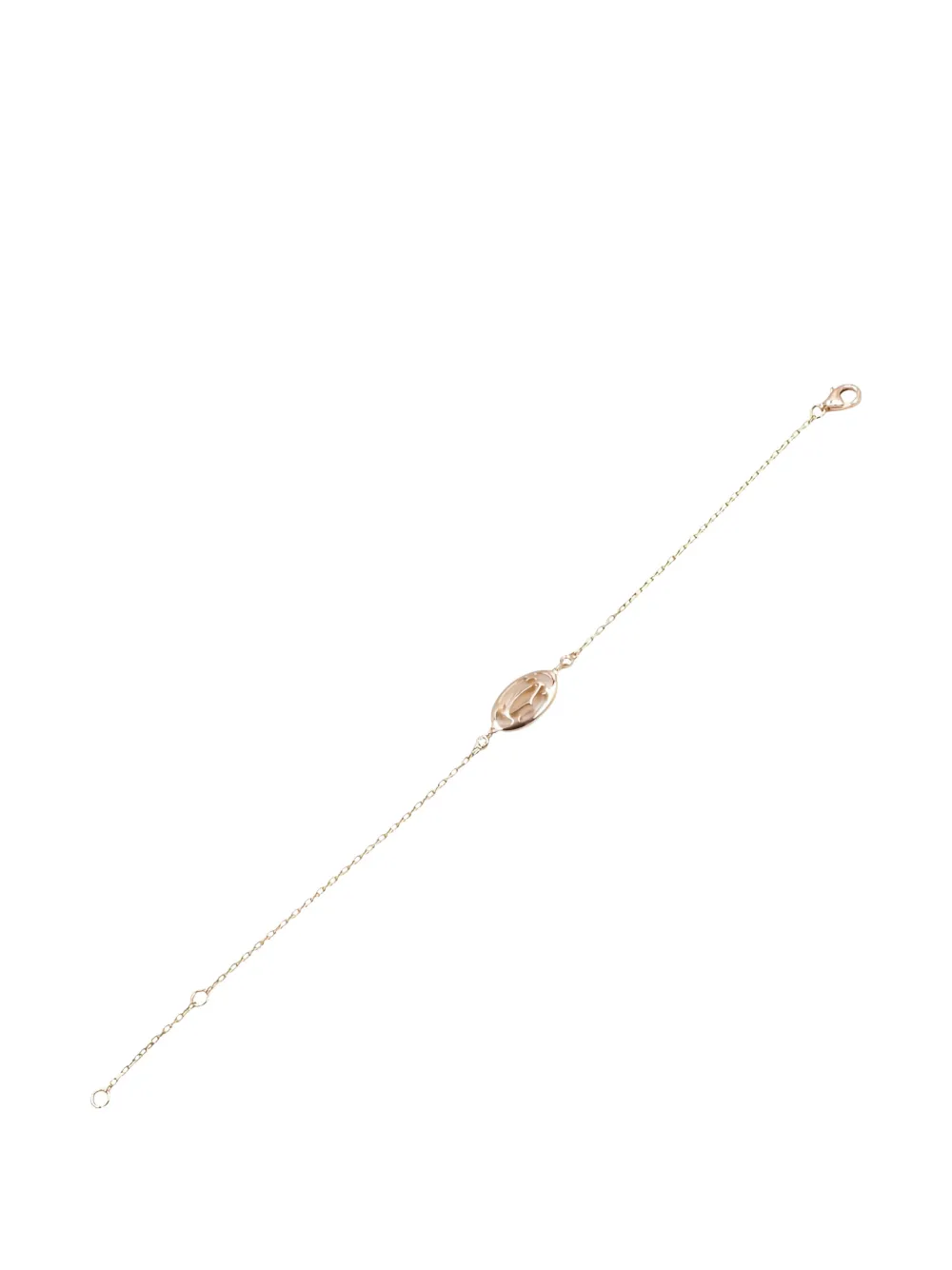  Cartier 2010s Double C Logo Diamond Bracelet - Pink 