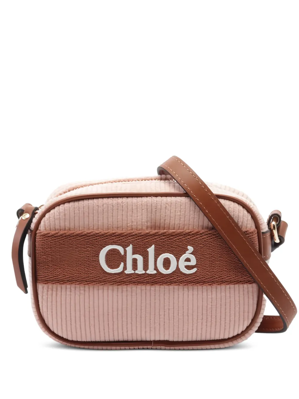 Chloé Pre-Owned 2020s corduroy shoulder bag - Rosa