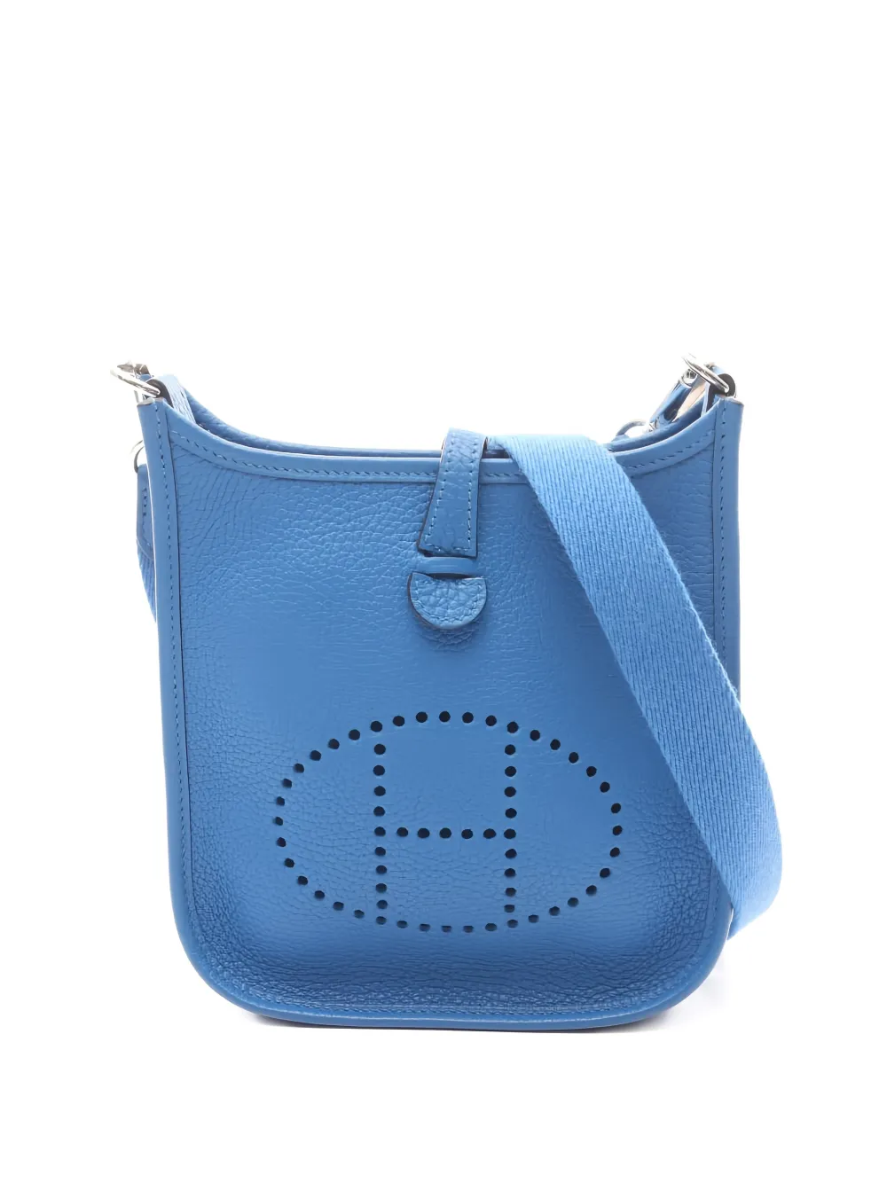 Hermès Pre-Owned 2022 Evelyne Amazon TPM leather shoulder bag - Blu