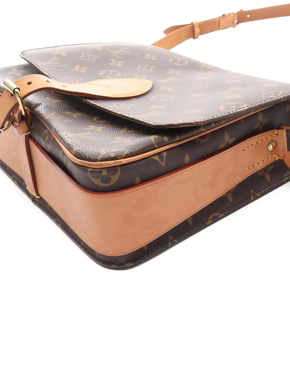 2000s Gm Cartesier Monogram Shoulder Bag
