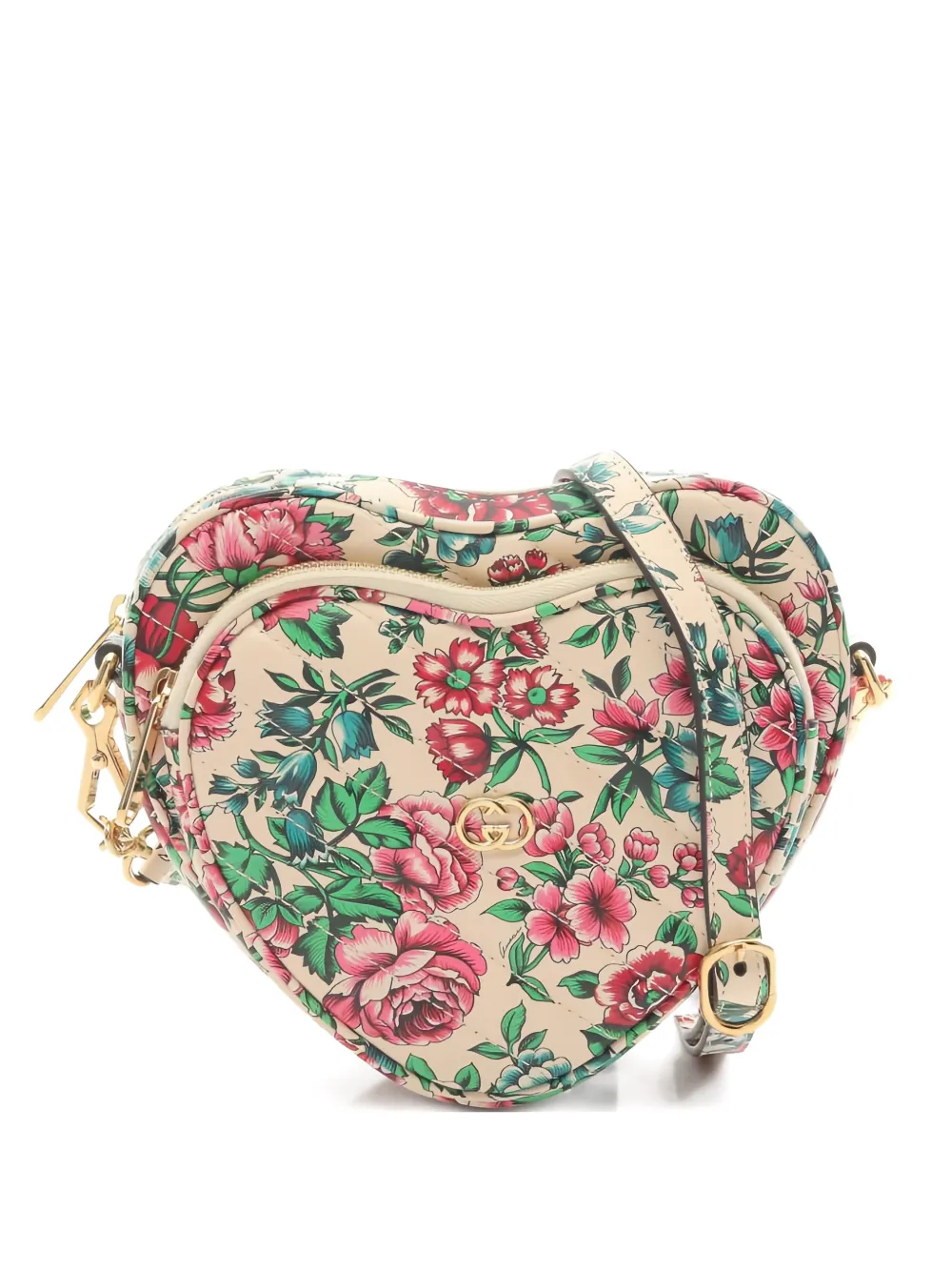 Gucci Pre-Owned 2010s floral-pattern shoulder bag - Toni neutri