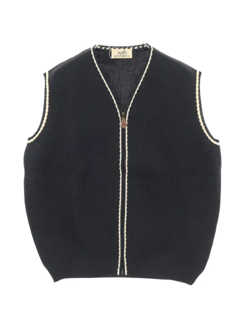 Hermès Pre-Owned 2000s zip knit vest