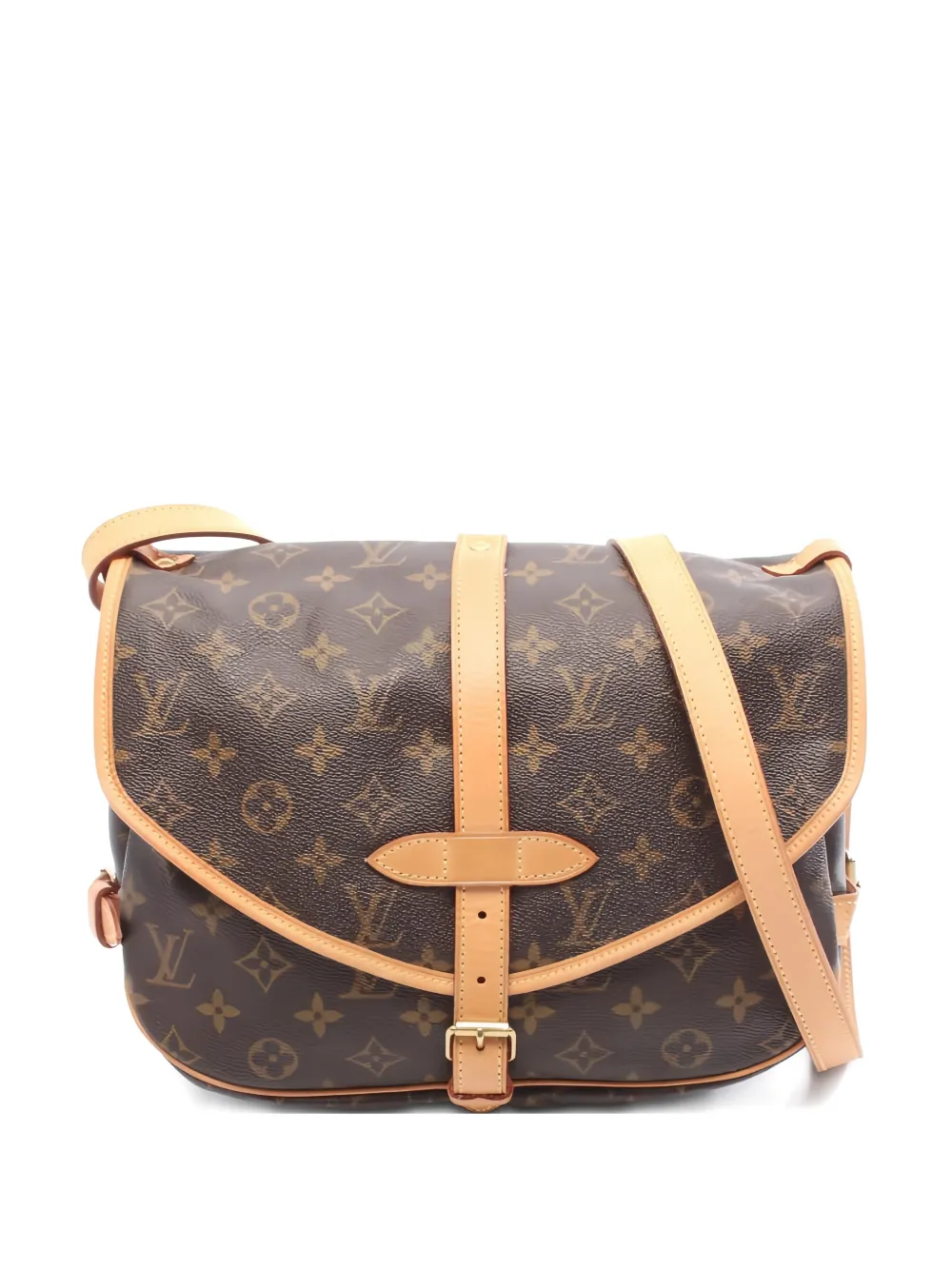 Louis Vuitton Pre-Owned 2005 30 Saumur monogram shoulder bag - Marrone