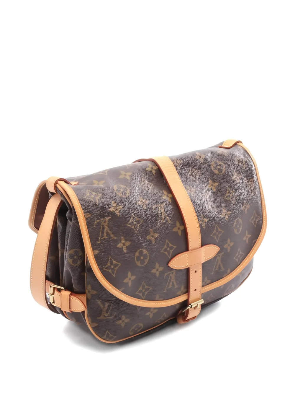 Louis Vuitton Pre-Owned 2005 30 Saumur monogram shoulder bag - Marrone