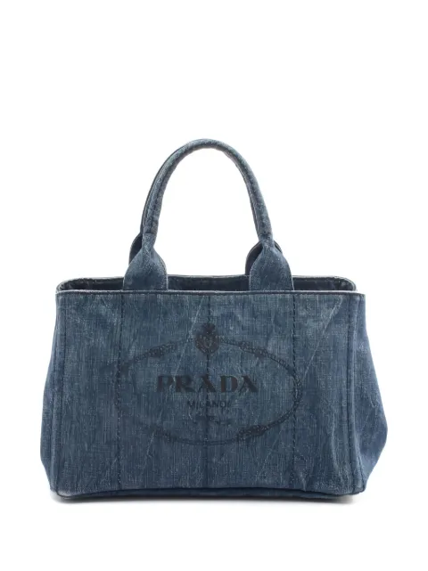 Prada Pre-Owned 2000s Canapa denim tote bag