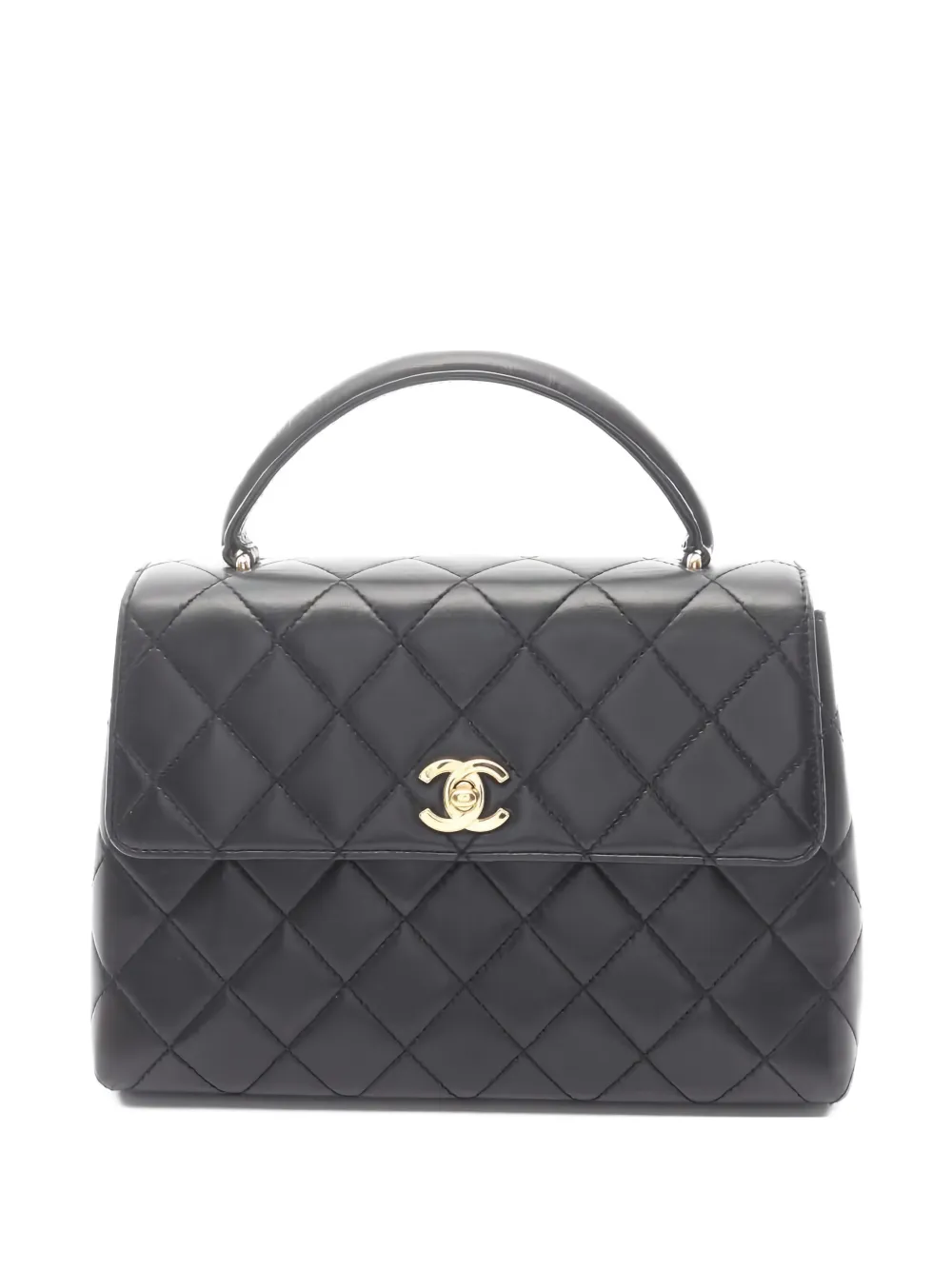 CHANEL Pre-Owned 1997-1999 matelasse top handle tote bag - Nero