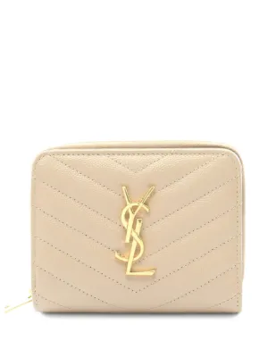 Saint Laurent Pre-Owned 20s モノグラム レザー二つ折り財布