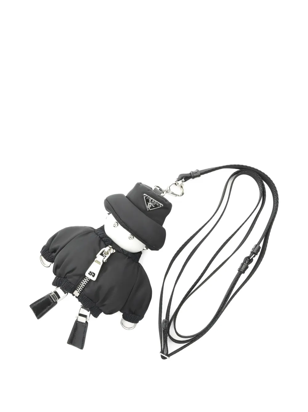 Prada Pre-Owned re-nylon soft robot keyring - Nero