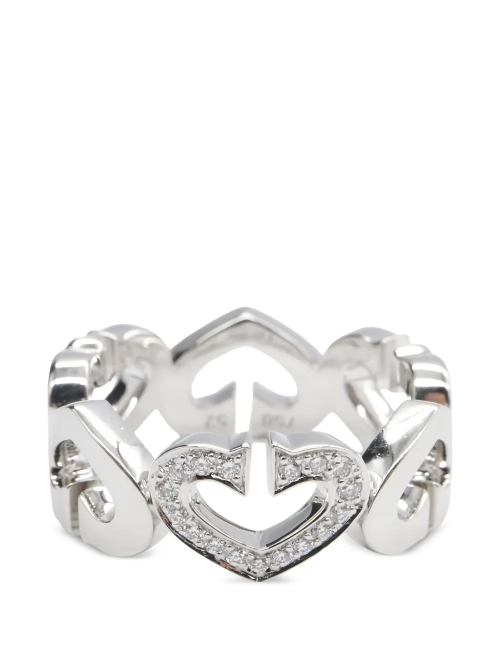 Cartier 2010s heart diamond ring - Silber