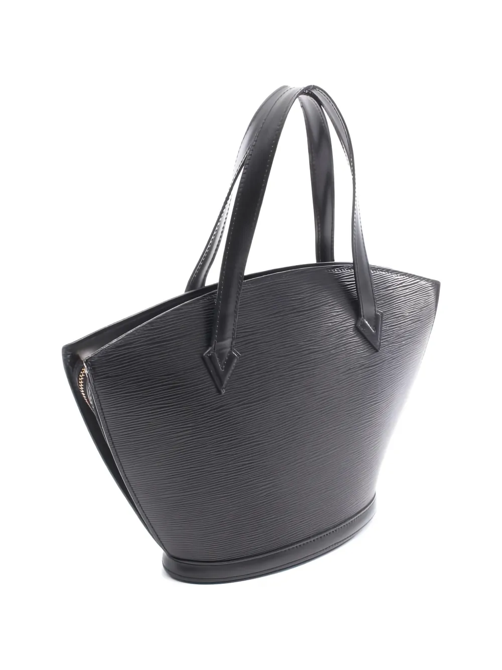 Pre-owned Louis Vuitton 1995 Saint-jacques Epi Textured Tote Bag In Black